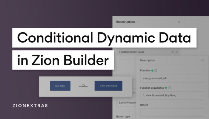Conditional Dynamic Data in Zion Builder